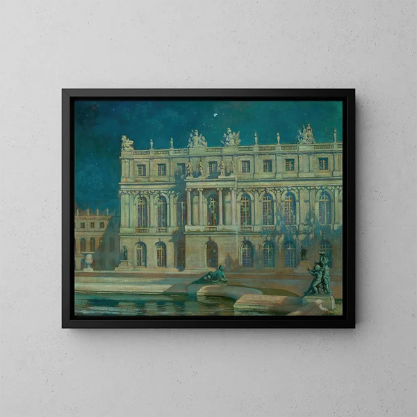 Nocturne à Versailles - Thomas Alexander Harrison — inramlat konstverk på väggen