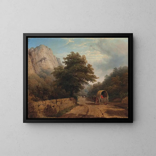 High Tor, Matlock, Derbyshire - Thomas Baker — inramlat konstverk på väggen