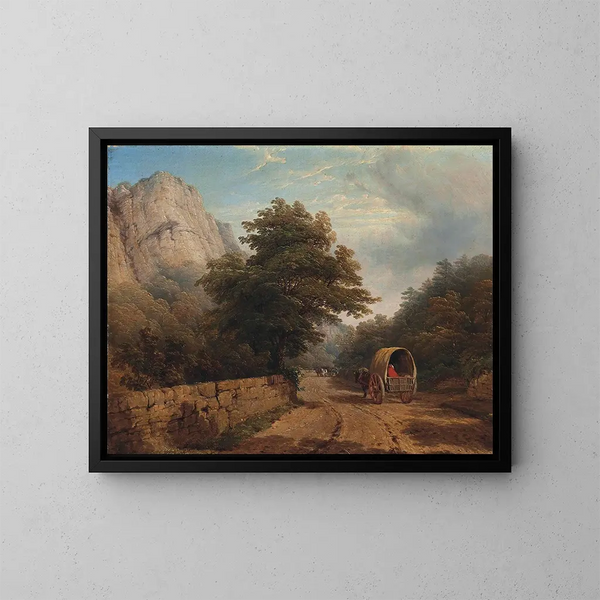 High Tor, Matlock, Derbyshire - Thomas Baker — inramlat konstverk på väggen