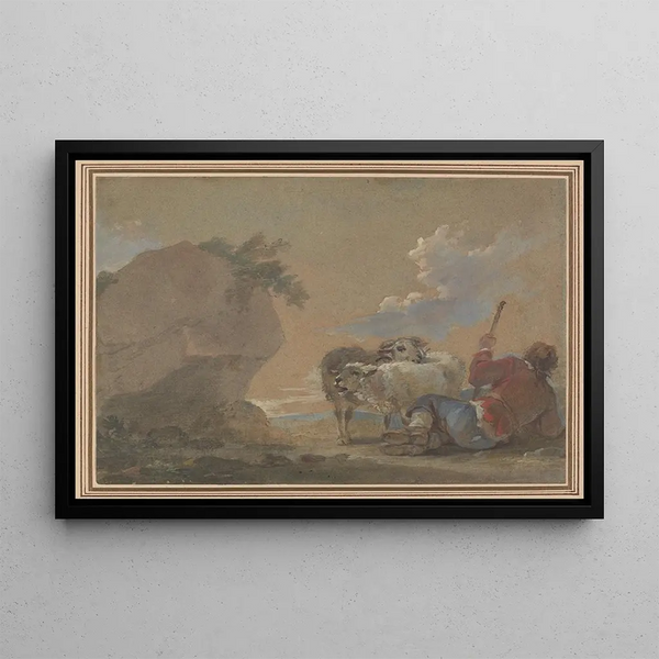 Thomas Barker - Landscape with Shepherd and Sheep.webp
