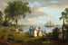 Vue du Delaware près de Philadelphie - Thomas Birch — vy av konstverket