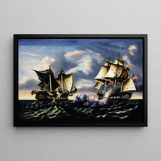 Thomas Chambers - Capture of HBM Frigate Macedonian by US Frigate United States October 25 1812.webp