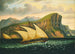 Felucca vid Gibraltar - Thomas Chambers — vy av konstverket
