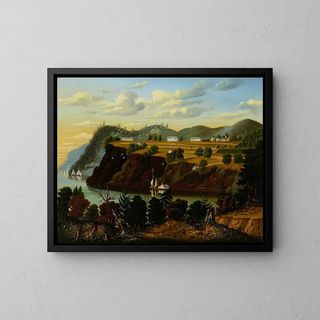 Vue de West Point - Thomas Chambers — inramlat konstverk på väggen