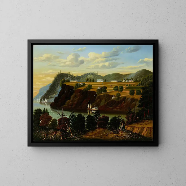 Vue de West Point - Thomas Chambers — inramlat konstverk på väggen