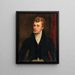 Portrait de Michael Banim 1796-1874 författare - Thomas Clement Thompson — inramlat konstverk på väggen
