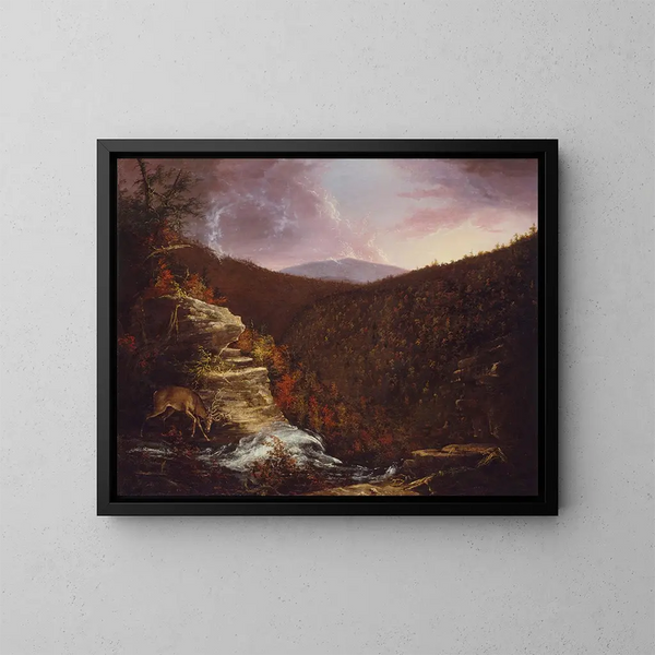 toppen av Kaaterskillfallen - Thomas Cole — inramlat konstverk på väggen