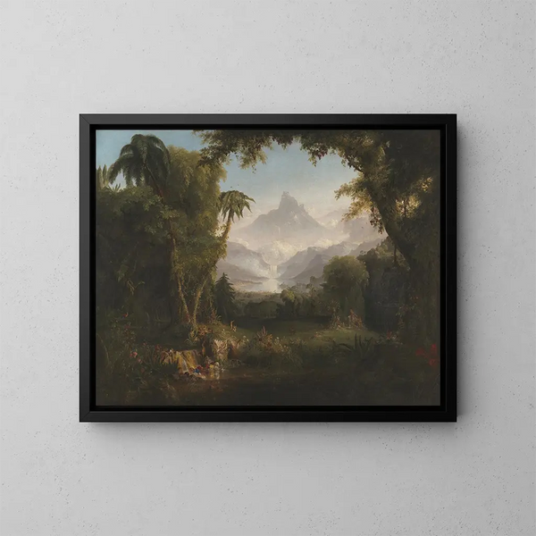 Le Jardin d'Éden - Thomas Cole — inramlat konstverk på väggen