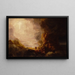 Le pèlerin de la croix à la fin de son voyage, étude pour la série La Croix et le Monde - Thomas Cole — inramlat konstverk på väggen