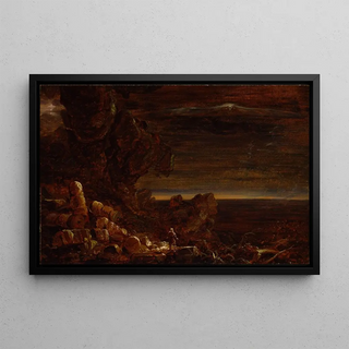 Thomas Cole - The Pilgrim of the World at the End of His Journey study for the series The Cross and the World.webp