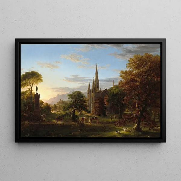 Le Retour - Thomas Cole — inramlat konstverk på väggen