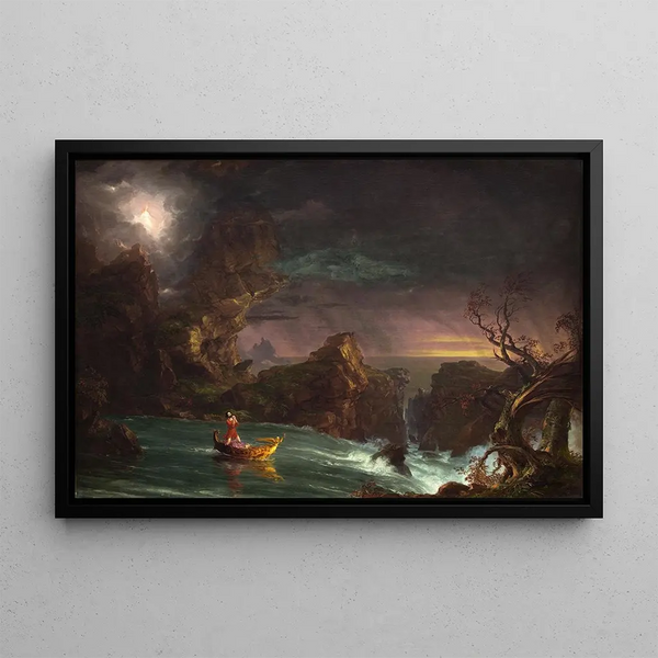 Le Voyage de la vie: l'âge adulte - Thomas Cole — inramlat konstverk på väggen