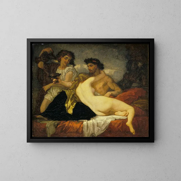 Horace och Lydia - Thomas Couture — inramlat konstverk på väggen