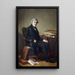 Portrait de Jules Michelet 1798-1874 historien - Thomas Couture — inramlat konstverk på väggen