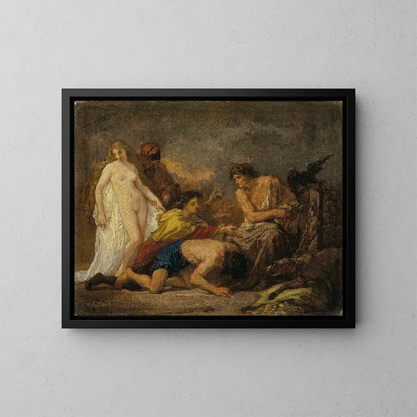 Timon d'Athènes - Thomas Couture — inramlat konstverk på väggen