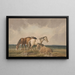 Quatre poneys sur une lande galloise - Thomas Creswick — inramlat konstverk på väggen