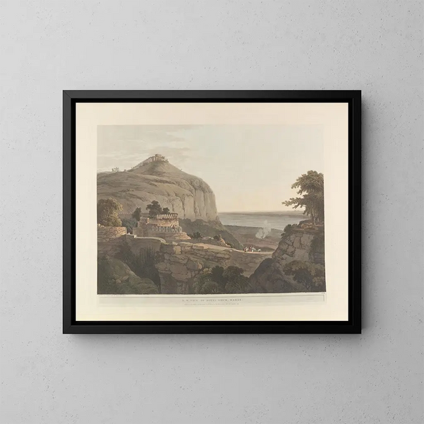 Scène orientale Pl20 - Thomas Daniell — inramlat konstverk på väggen