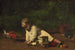 bebis som leker - Thomas Eakins — vy av konstverket