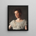 Mademoiselle Alice Kurtz - Thomas Eakins — inramlat konstverk på väggen