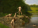 Natation - Thomas Eakins — vy av konstverket