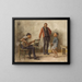 La leçon de danse - Thomas Eakins — inramlat konstverk på väggen