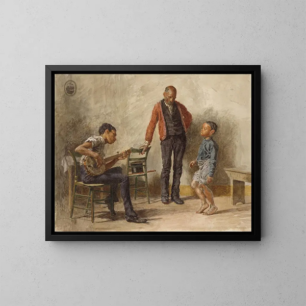 La leçon de danse - Thomas Eakins — inramlat konstverk på väggen