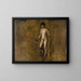 Le modèle de William Rush - Thomas Eakins — inramlat konstverk på väggen