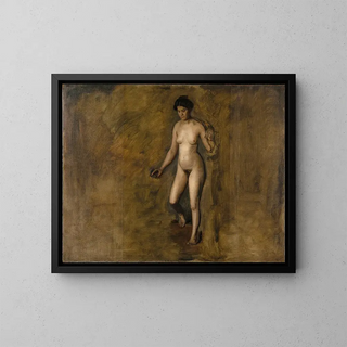 Le modèle de William Rush - Thomas Eakins — inramlat konstverk på väggen