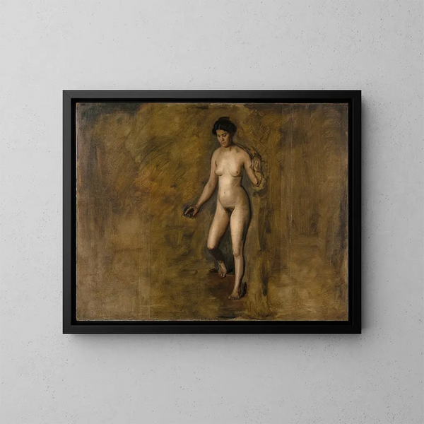 Le modèle de William Rush - Thomas Eakins — inramlat konstverk på väggen