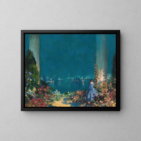 En förtrollad kväll i Venedig - Thomas Edwin Mostyn — inramlat konstverk på väggen