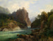 Vue sur la Zenoburg près de Meran - Thomas Ender — vy av konstverket
