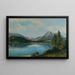 Le lac Altaussee avec le Dachstein - Thomas Ender — inramlat konstverk på väggen