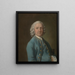 En man kallad M. Wood, dansmästaren - Thomas Gainsborough — inramlat konstverk på väggen