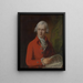 Charles Rousseau Burney 1747-1819 - Thomas Gainsborough — inramlat konstverk på väggen