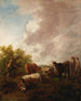 Landskapsbild med boskap - Thomas Gainsborough — vy av konstverket