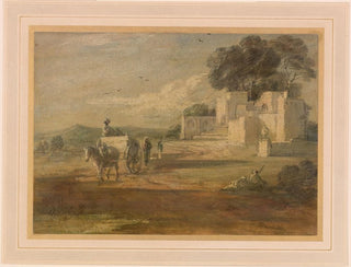 Landskap med häst och vagn och ruin - Thomas Gainsborough — vy av konstverket