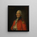 överstelöjtnant Paul Pechell - Thomas Gainsborough — inramlat konstverk på väggen