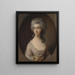 Marie Heberden - Thomas Gainsborough — inramlat konstverk på väggen