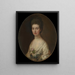 Mme Ralph Izard - Thomas Gainsborough — inramlat konstverk på väggen