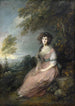 Mme Richard Brinsley Sheridan - Thomas Gainsborough — vy av konstverket
