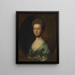 Portrait de Mme Isaac Elton - Thomas Gainsborough — inramlat konstverk på väggen