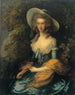 porträtt av Mlle Evans - Thomas Gainsborough — vy av konstverket