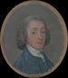 Porträtt av en ung man med puder i håret - Thomas Gainsborough — vy av konstverket