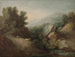 landskapsbild med skog, klippor, dal och damm - Thomas Gainsborough — vy av konstverket