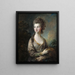 L'Honorable Mme Thomas Graham - Thomas Gainsborough — inramlat konstverk på väggen