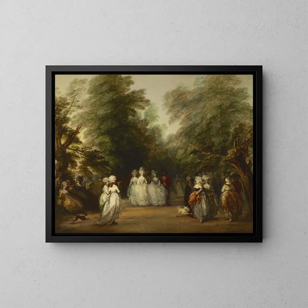 Le Mall dans le parc St James - Thomas Gainsborough — inramlat konstverk på väggen