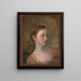 La Fille du peintre Marie - Thomas Gainsborough — inramlat konstverk på väggen