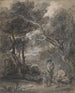 landskapsbild med träd och personer - Thomas Gainsborough — vy av konstverket