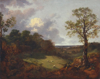 Thomas Gainsborough - Wooded Landscape with a Cottage and Shepherd.webp