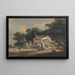 En gård i Devonshire - Thomas Girtin — inramlat konstverk på väggen